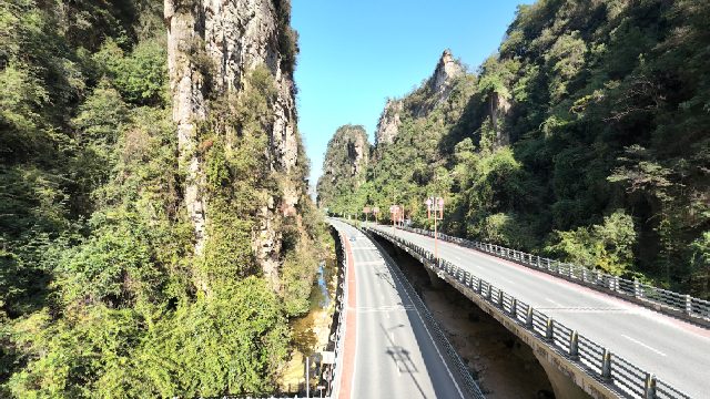 张家界武陵源百丈峡免费观景区