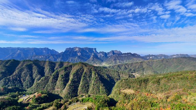 张家界堡子界林场全景